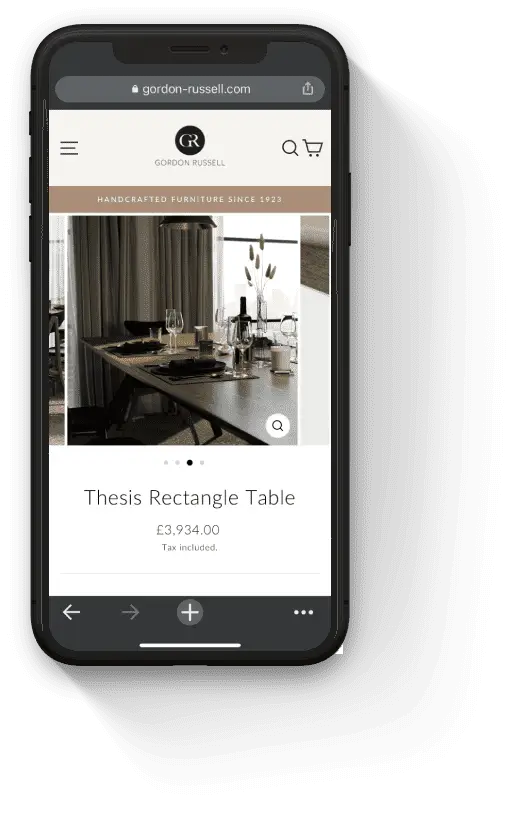 High-impact 3D Visuals and web marketing solutions for furniture | Gordon Russell