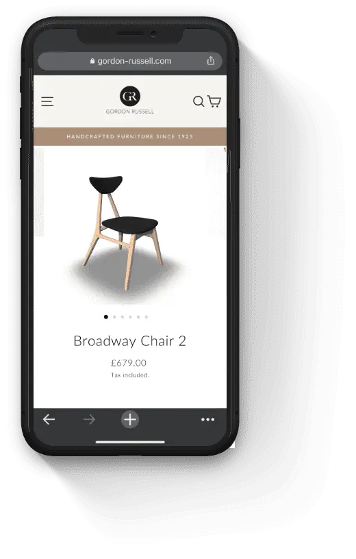 High-impact 3D Visuals and web marketing solutions for furniture | Gordon Russell