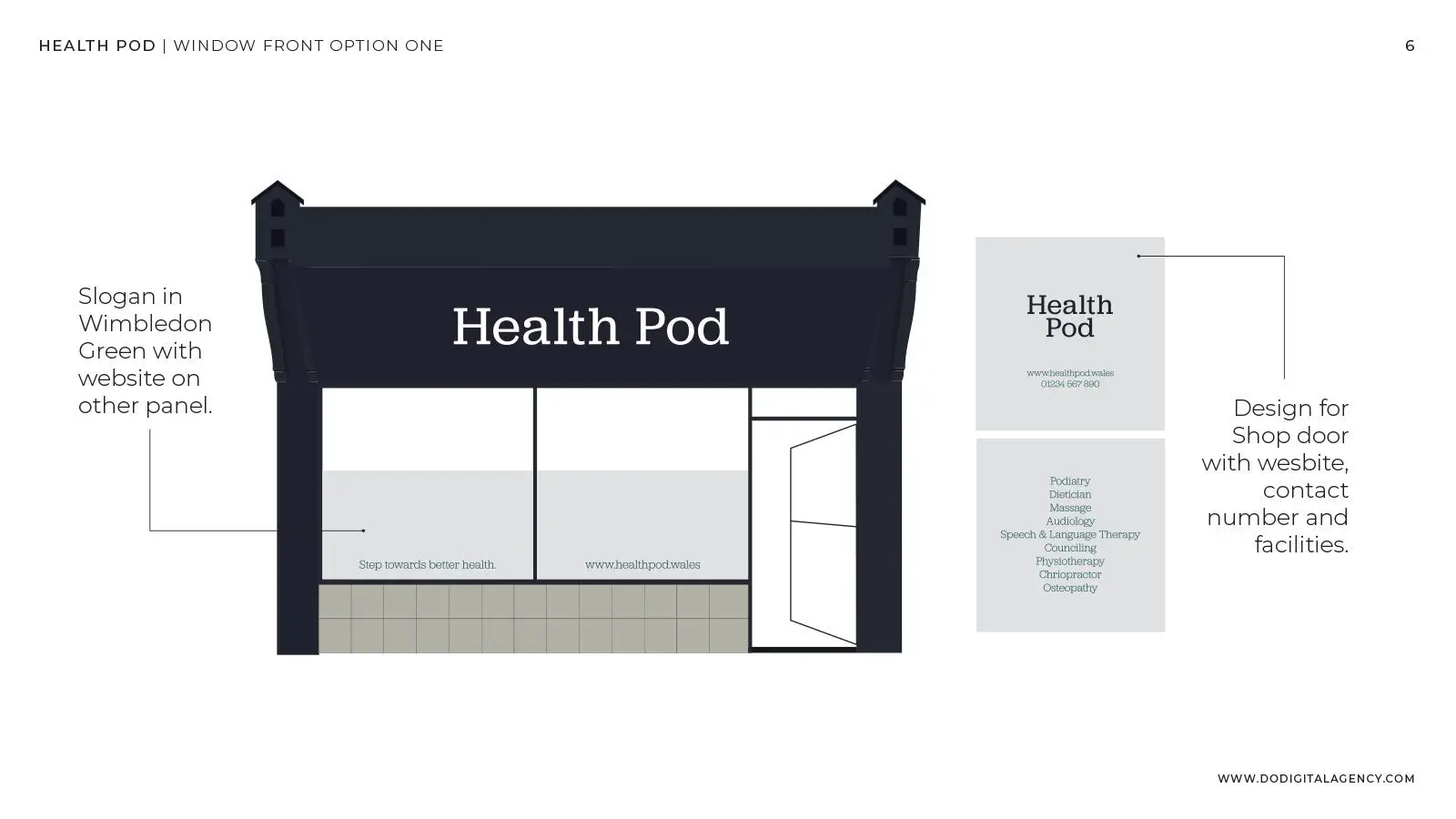 Occupational Health Logo Occupational Health Logo And Brand Design | Health Pod shop front