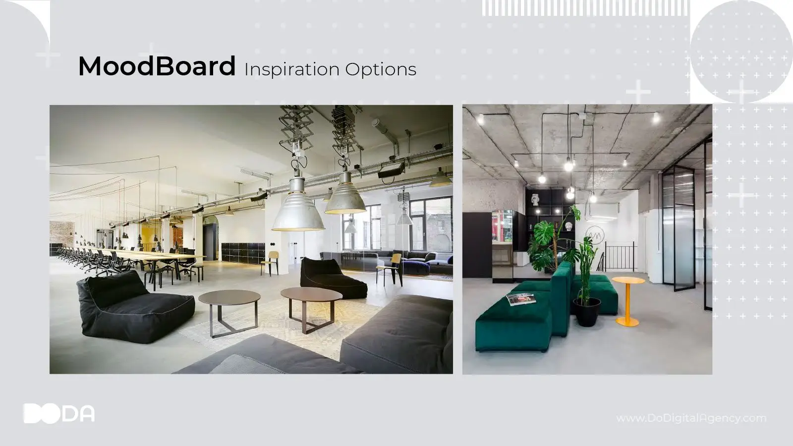 3D Virtual Showrooms 3D virtual showroom moodboard