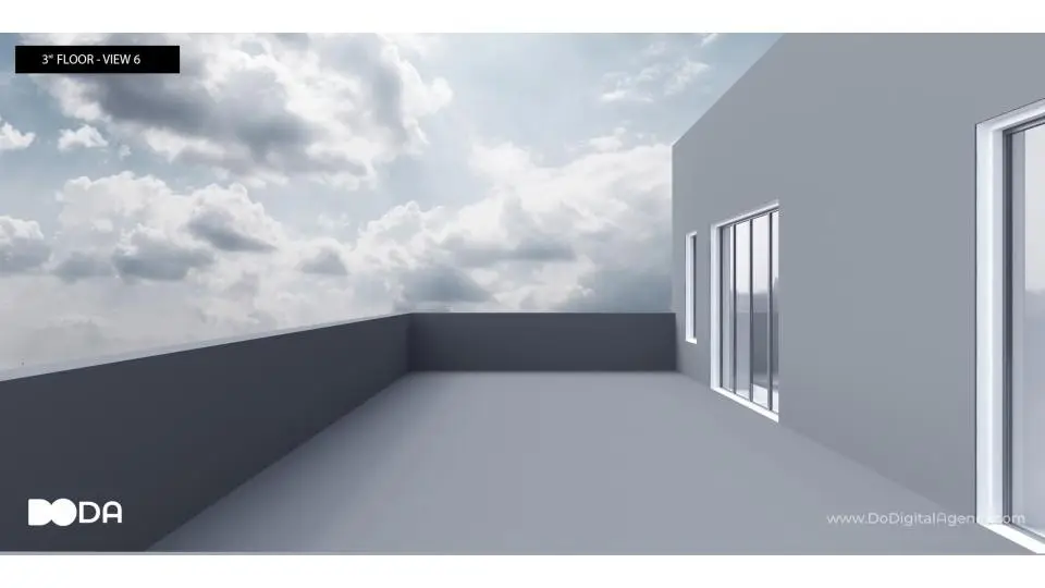 chalk white 3d model interior