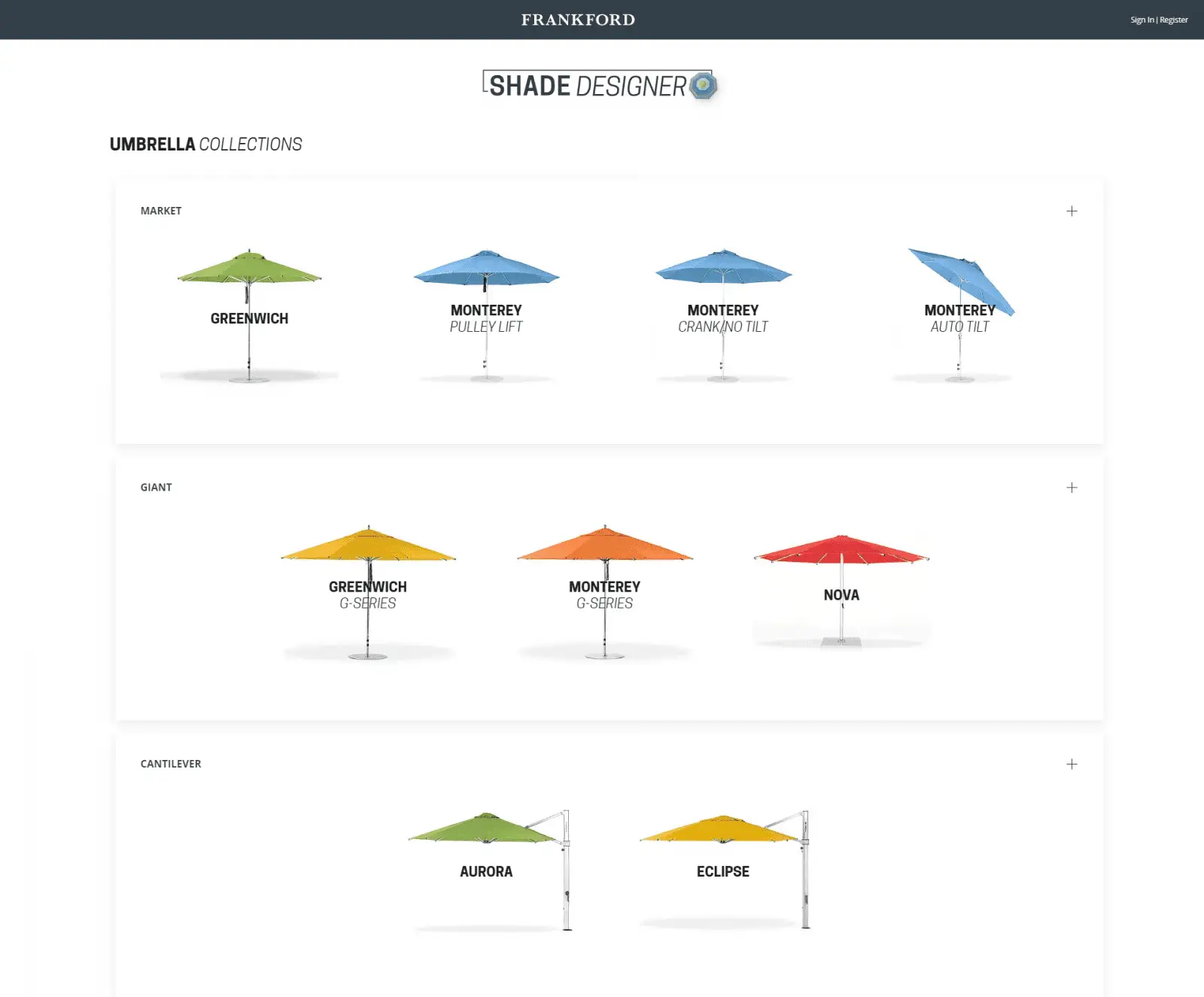 Umbrella Configurator | Cutting edge customisation services
