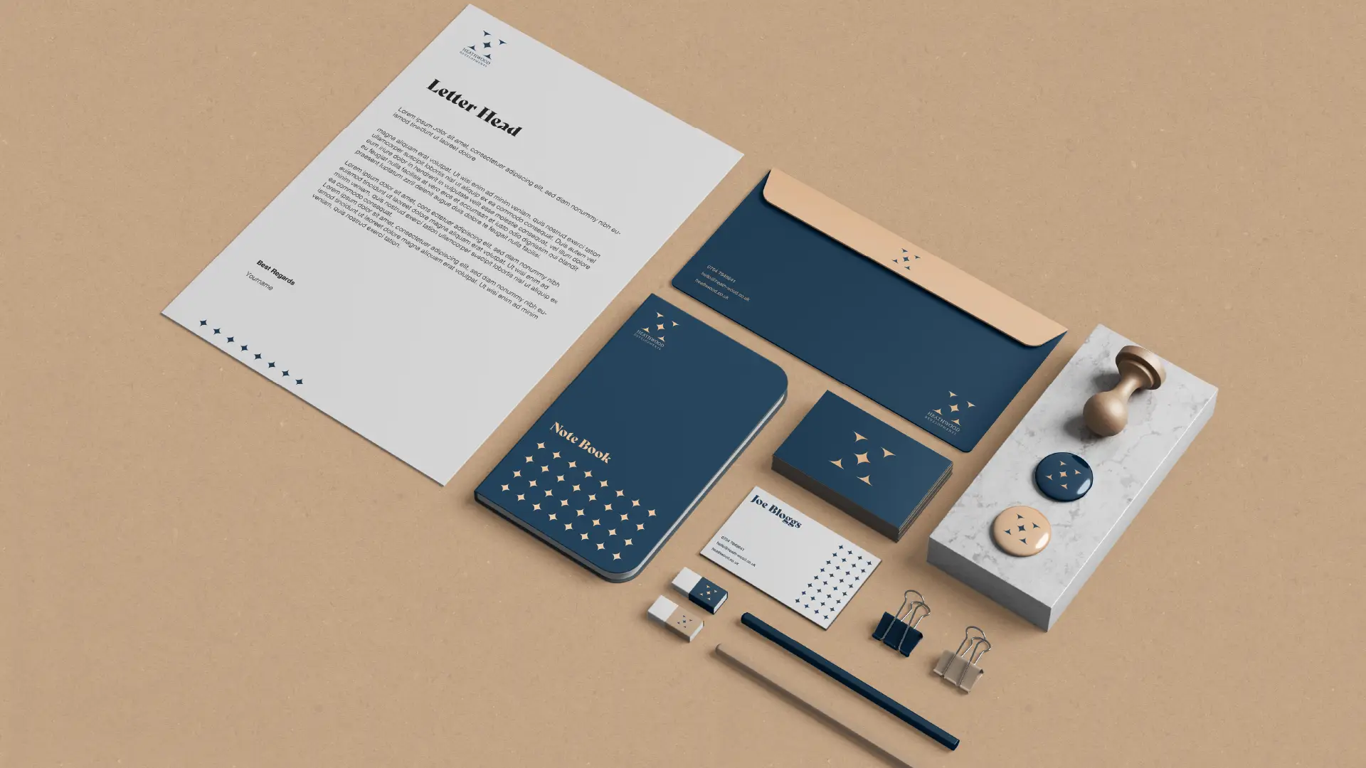 heathwood logo mock up pack