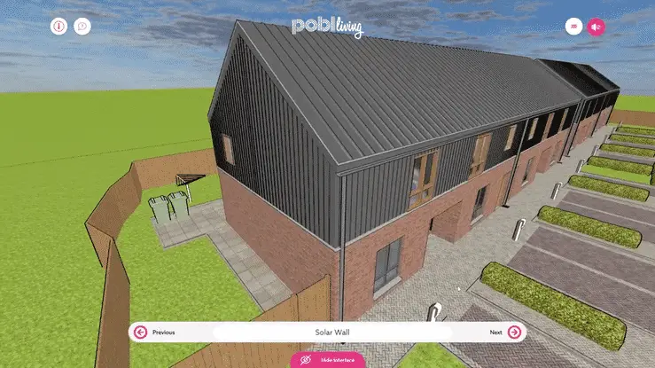 The ultimate web browser WebGL storytelling experience for home builders.