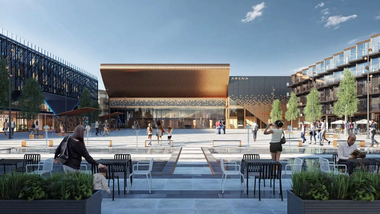 stadium development 3d visuals architectural