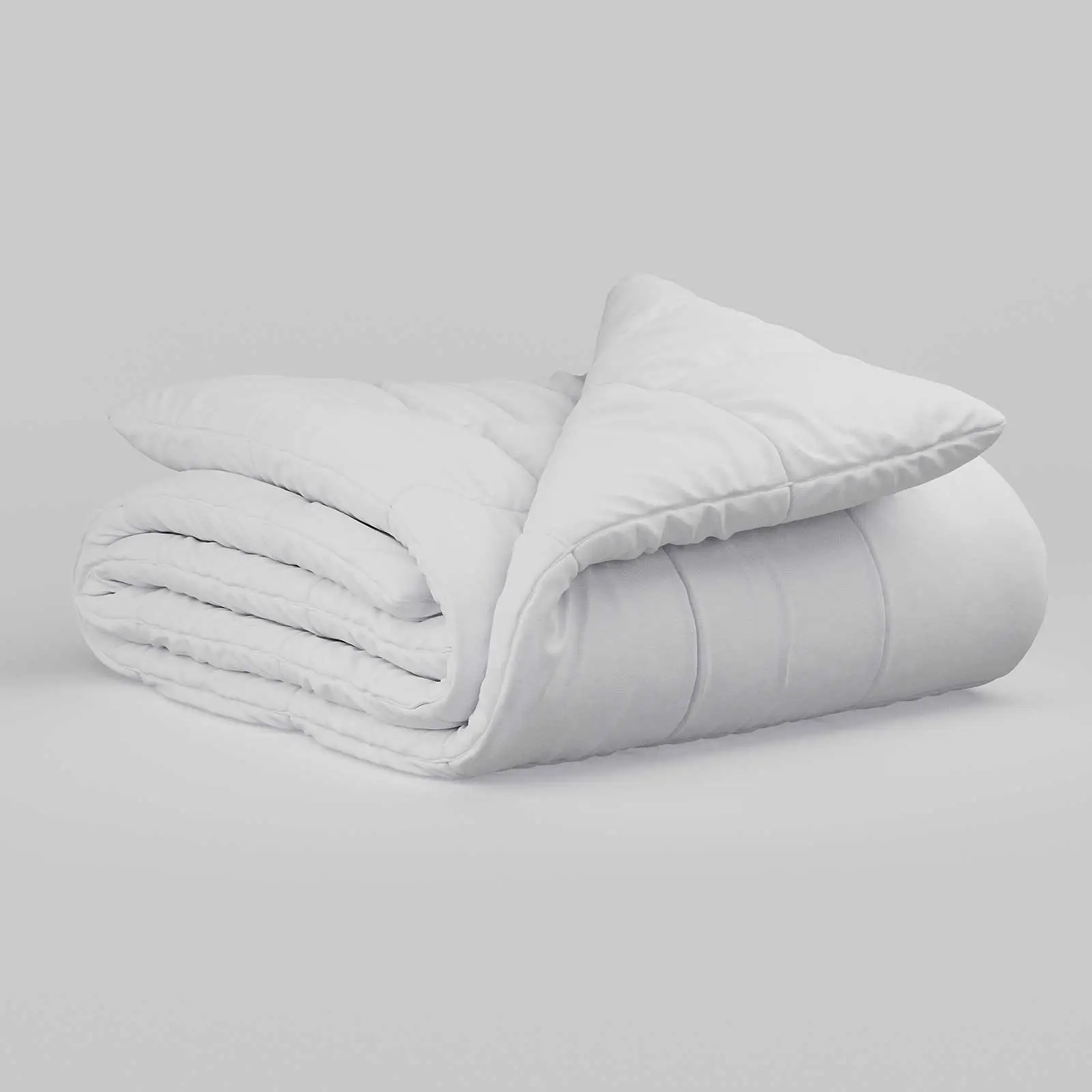 3d cgi 3d visualisation of a folded duvet