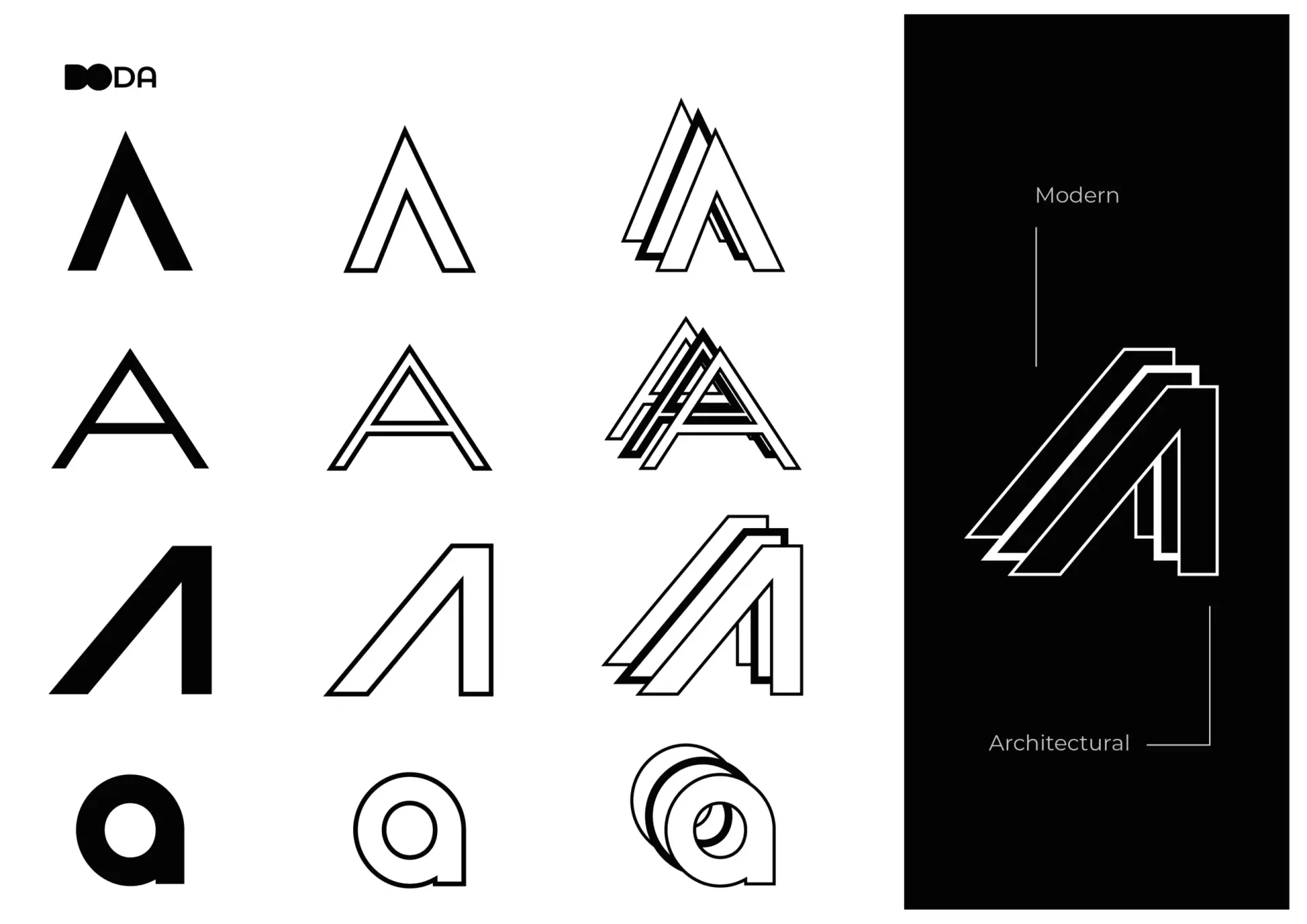 logo ideas for the letter A