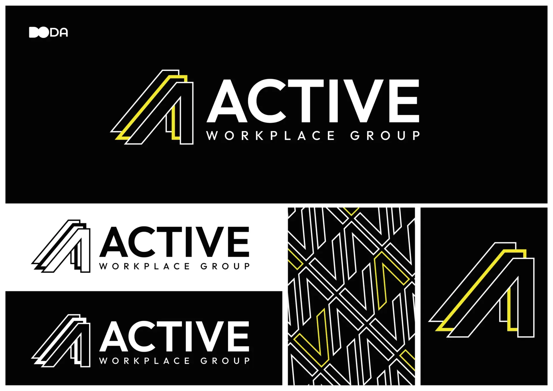 active workplace group logos and concept