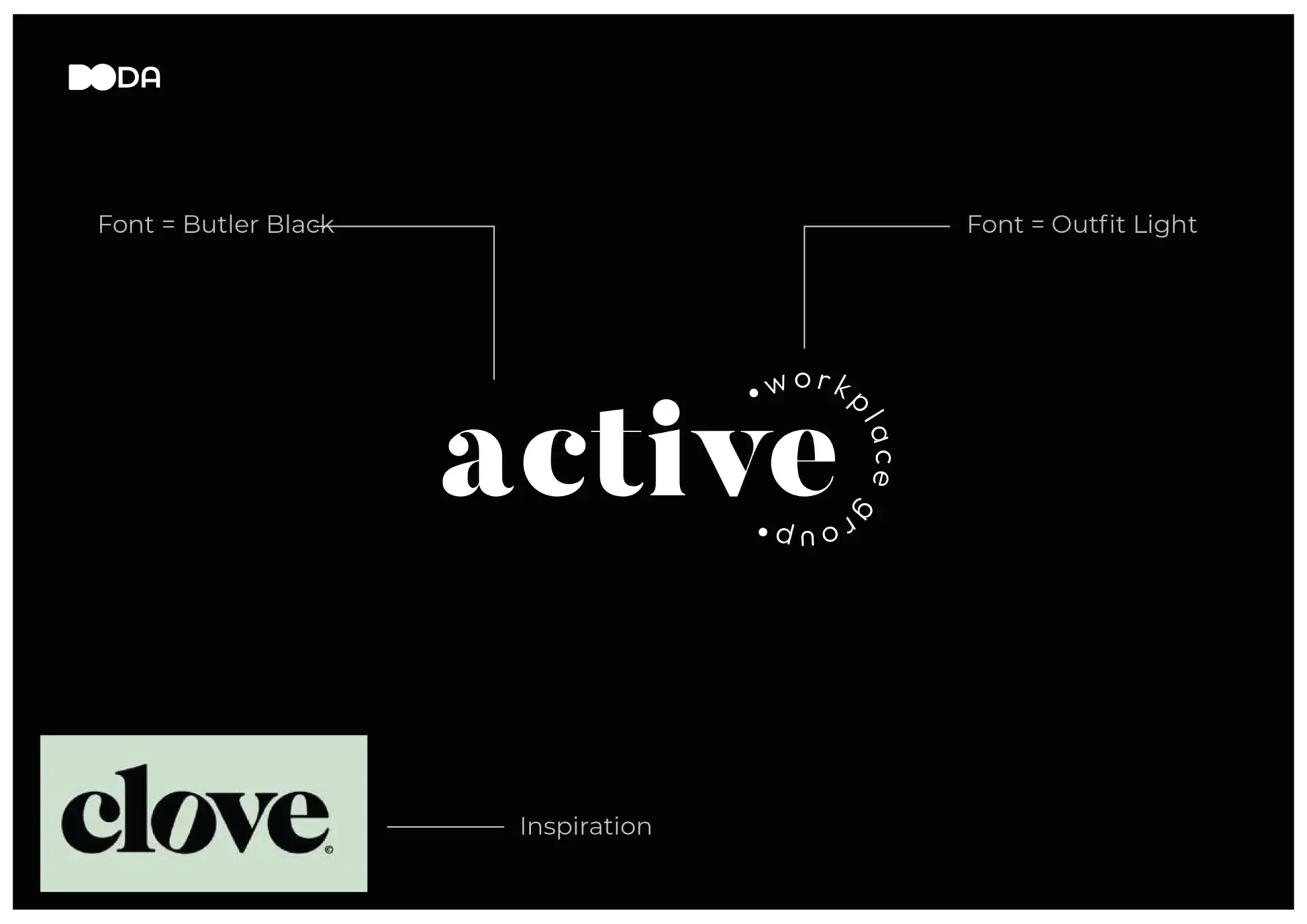 active workplace group logo concept draft