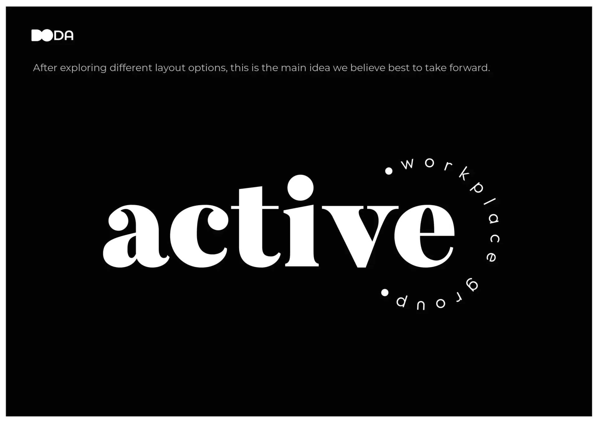active workplace group logo concept design