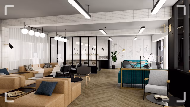 office space animated walkthrough