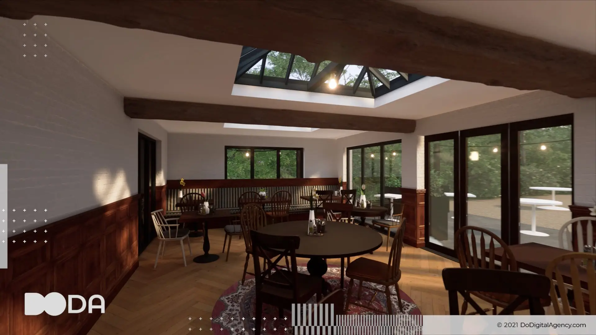 public house animated walkthrough in unreal engine
