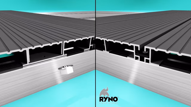 decking 3d render of decking system