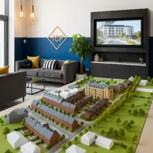 Car Configurator property marketing suites for choclate factory in bristol