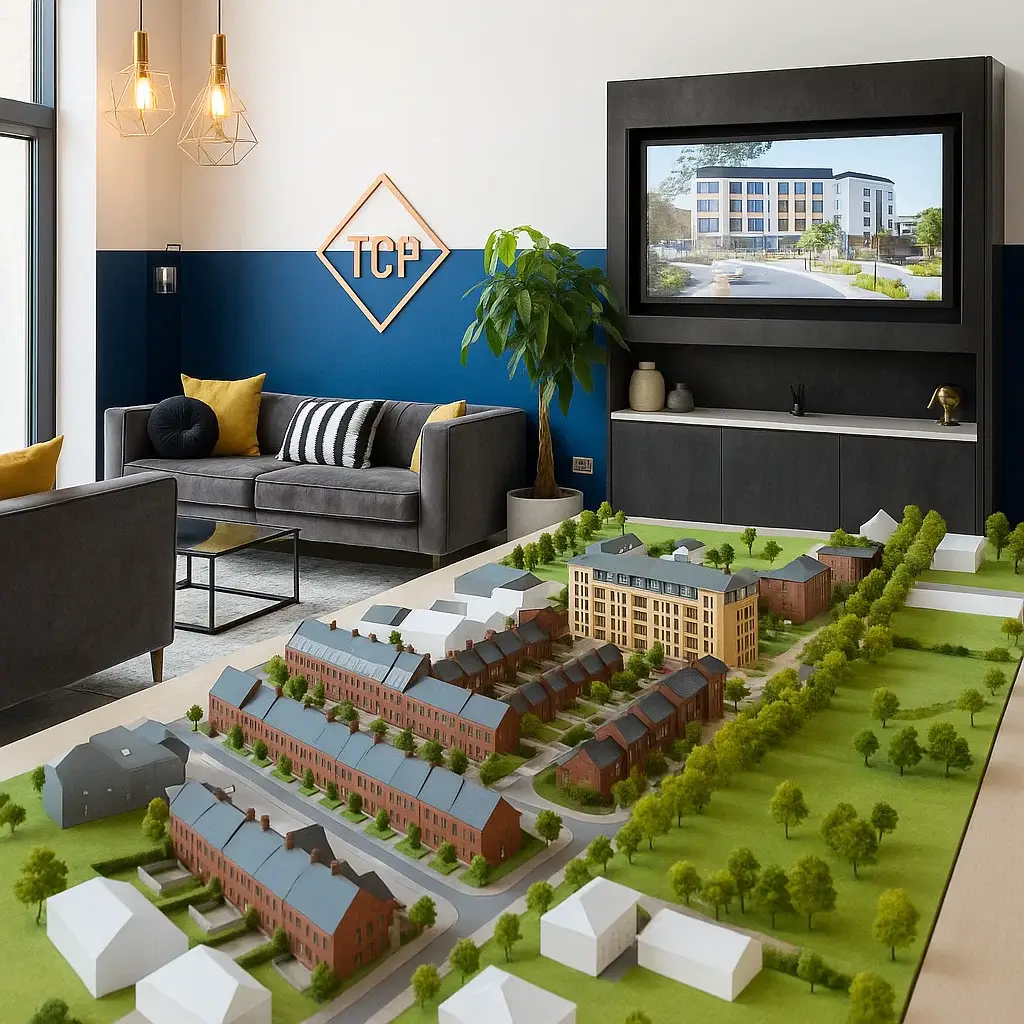 property marketing suites for choclate factory in bristol